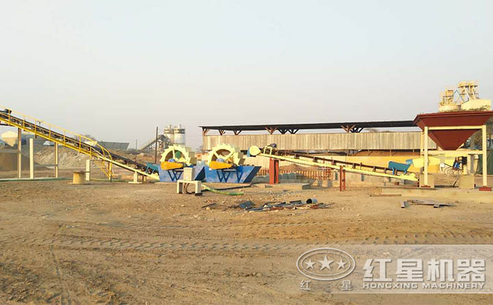 洗砂機安裝、調(diào)試現(xiàn)場